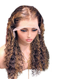 DELIA BURMESE CURLY UNIT  13X4 LACE FRONTAL WIG