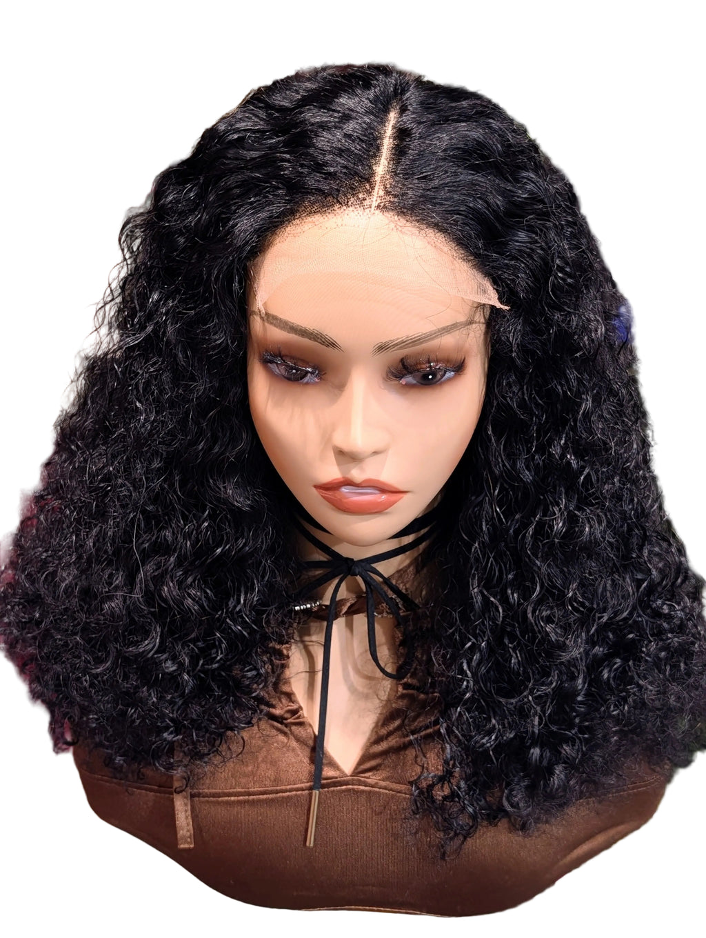 KHALA PIXIE JERRY CURL UNIT BRAZILIAN 5X5 LACE CLOSURE WIG