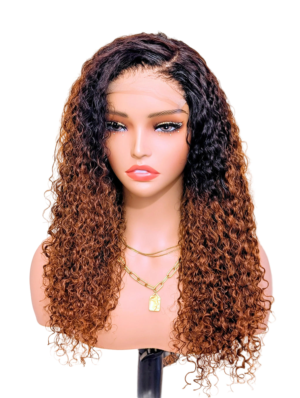 BRIANNA WATER WAVE CURLY UNIT BRAZILIAN 5X5 LACE CLOSURE WIG